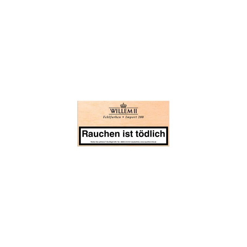 Willem II Fehlfarben Import 200 Sumatra 100er