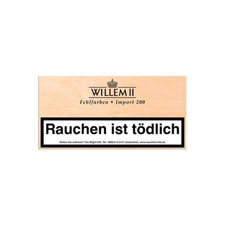Willem II Fehlfarben Import 200 Sumatra 100er