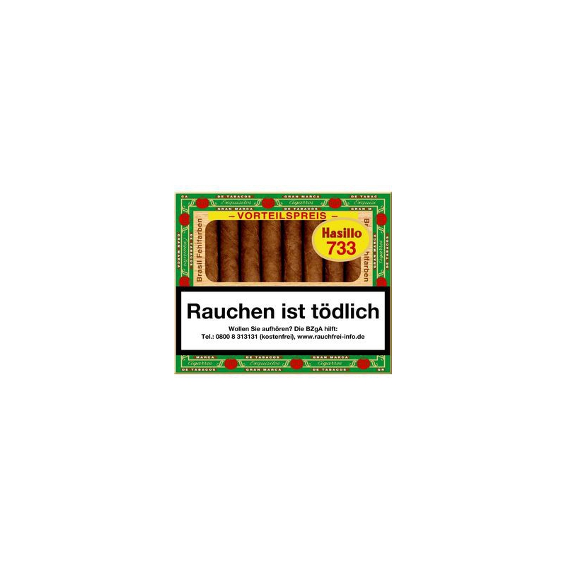Dannemann Hasillo 733 Fehlfarben Brasil 50er Schachtel