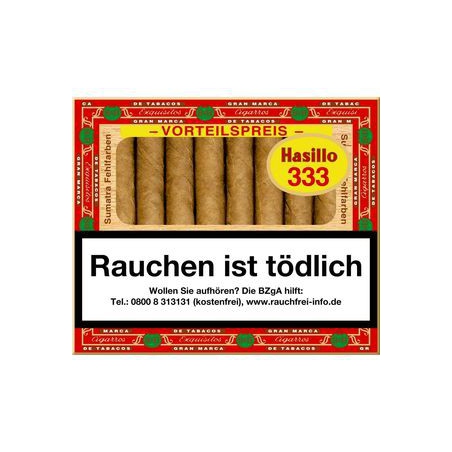 Dannemann Hasillo 333 Sumatra 50er Schachtel Dannemann Hasillo 333 Sumatra 50er Schachtel