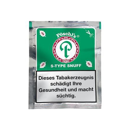 Pöschel´s S-Type Snuff Tüte 10x 10g Tüte Pöschel´s S-Type Snuff Tüte 10x 10g Tüte