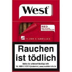 West Red Filter Cigarillos 10x17 Stück