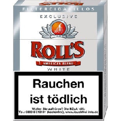 Rolls Exclusive White Naturdeckblatt 8x23 Stück