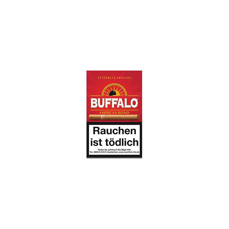 Buffalo Filter Cigarillos Naturdeckblatt 10x17 Stück