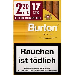 Burton Vanilla/Gold Naturdeckblatt 10x17 Stück
