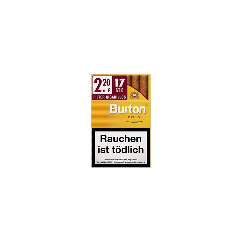 Burton Vanilla/Gold Naturdeckblatt 10x17 Stück