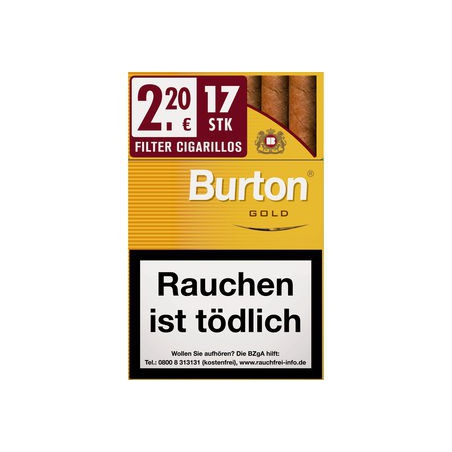 Burton Vanilla/Gold Naturdeckblatt 10x17 Stück Burton Vanilla/Gold Naturdeckblatt 10x17 Stück