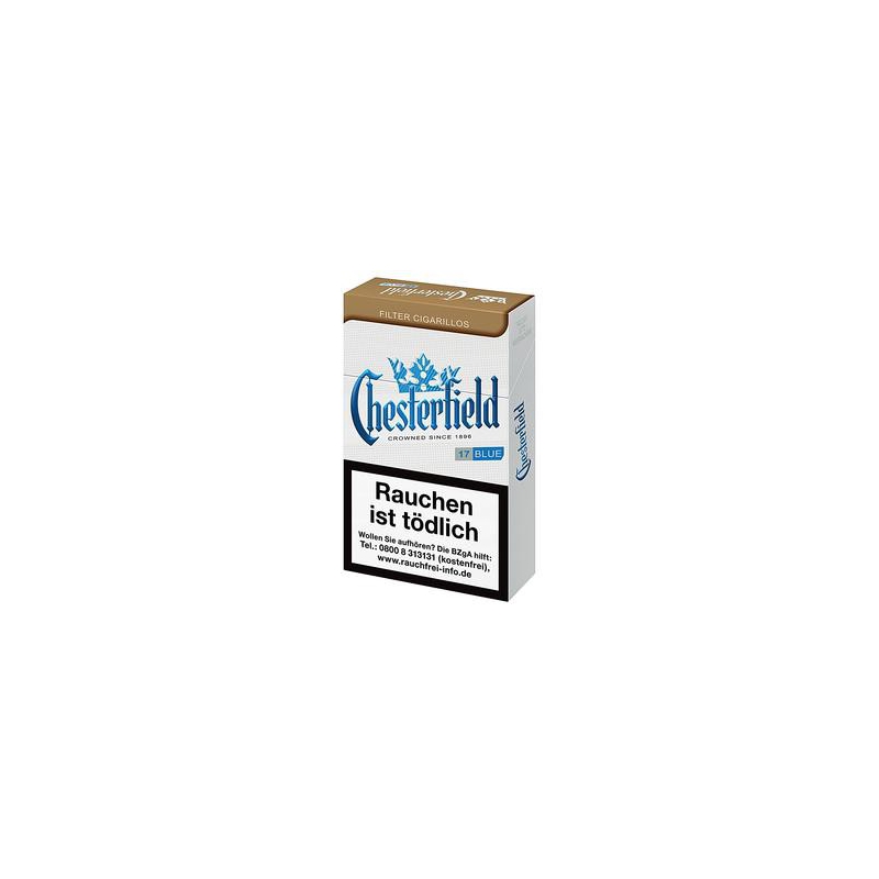 Chesterfield Blue King Size Filter Cigarillos 10x17 Stück