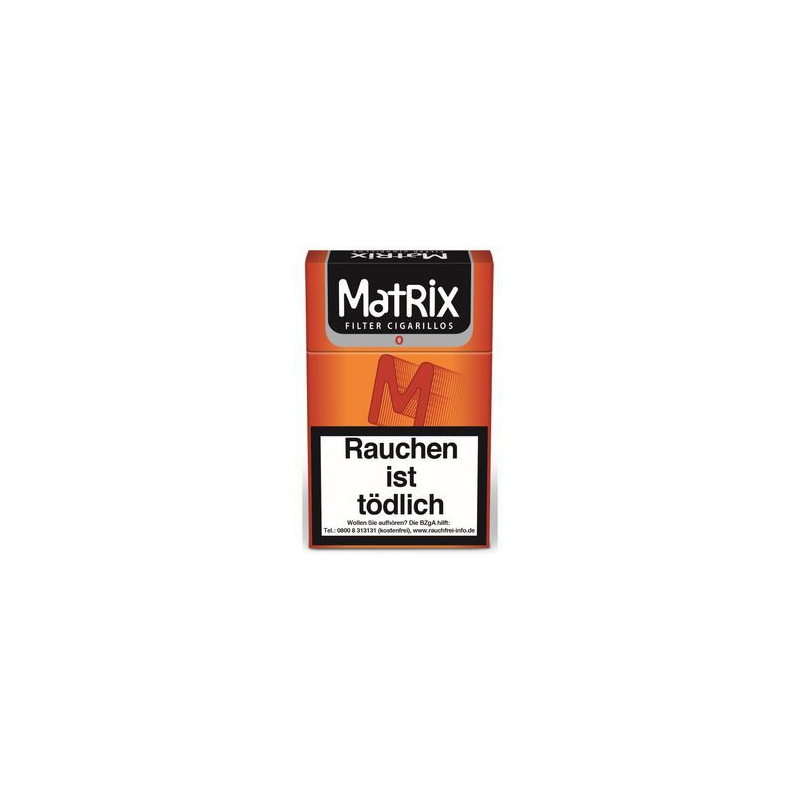Matrix Orange Zigarillo Naturdeckblatt 10x17 Stück