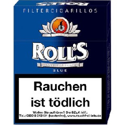Rolls Blue Naturdeckblatt 8x23 Stück