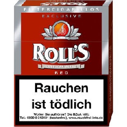 Rolls Exclusive Red Naturdeckblatt 8x23 Stück