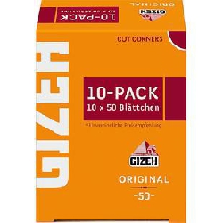 GIZEH Gelb 10-Pack 10x
