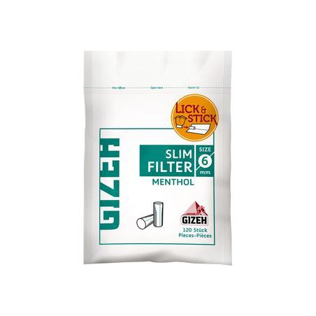 GIZEH Slim Filter Menthol 10x120 Stück GIZEH Slim Filter Menthol 10x120 Stück