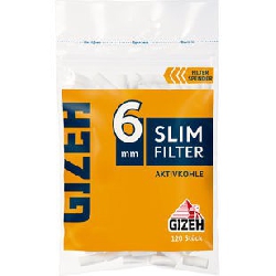 GIZEH Slim Aktivkohle Filter 6mm