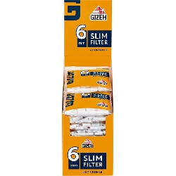 GIZEH Slim Aktivkohle Filter 6mm-0