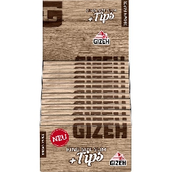 GIZEH Brown King Size Slim + Tips 26x34er-0