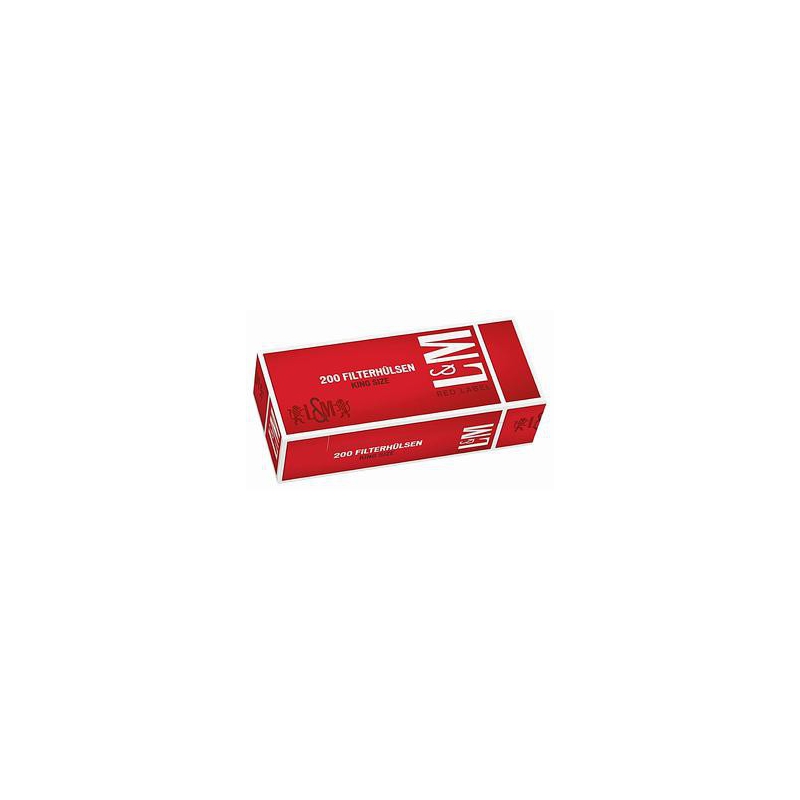 L&M Filterhülsen Red Label 5x200 Stück