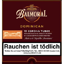 Balmoral Dominican Selection Corona Tubos 15er