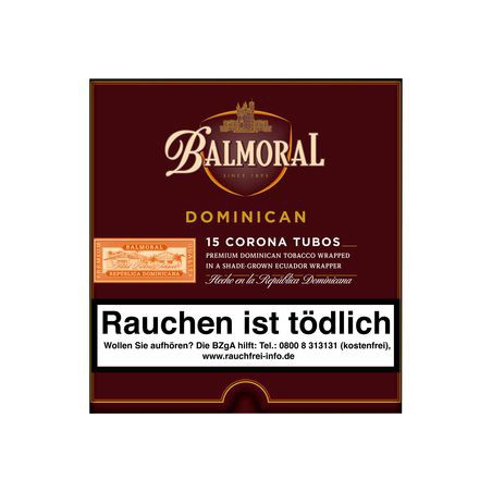 Balmoral Dominican Selection Corona Tubos 15er Balmoral Dominican Selection Corona Tubos 15er