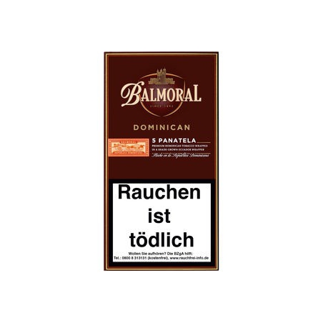 Balmoral Dominican Selection Panatela 5er Balmoral Dominican Selection Panatela 5er