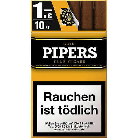 Pipers Little Cigars Vanille (Gold) Pipers Little Cigars Vanille (Gold)