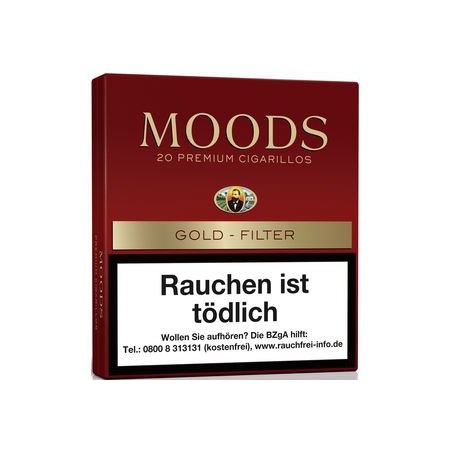 Dannemann Moods Gold Filter 20er Schachtel Dannemann Moods Gold Filter 20er Schachtel