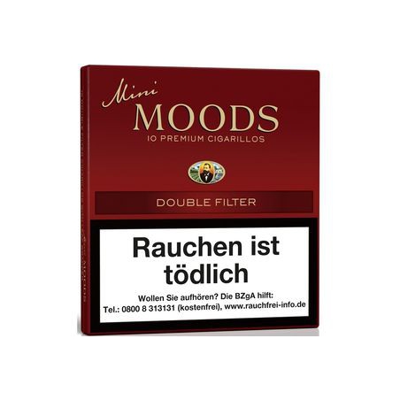 Dannemann Moods Mini Double Filter 10er Schachtel Dannemann Moods Mini Double Filter 10er Schachtel