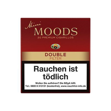 Dannemann Moods Mini Double Filter 20er Schachtel Dannemann Moods Mini Double Filter 20er Schachtel