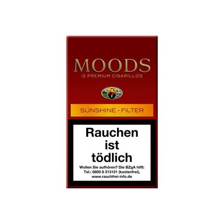 Dannemann Moods Sunshine Filter 10er Schachtel Dannemann Moods Sunshine Filter 10er Schachtel