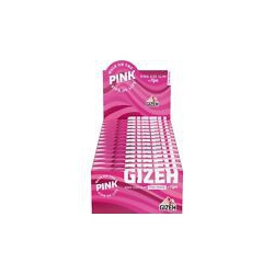 GIZEH All Pink King Size Slim + Tips 26x34 Blatt