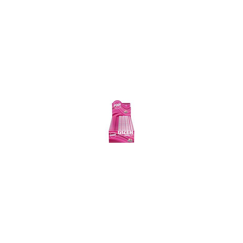 GIZEH All Pink King Size Slim + Tips 26x34 Blatt